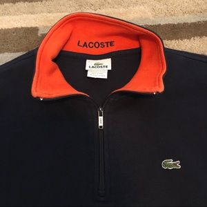Lacoste Men’s Quarter Zip Pullover Sweater